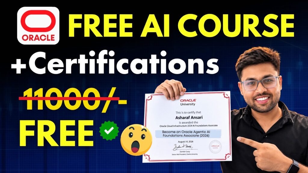 Oracale दे रहा है - FREE AI Course & Certification | Master High Paying Skill
