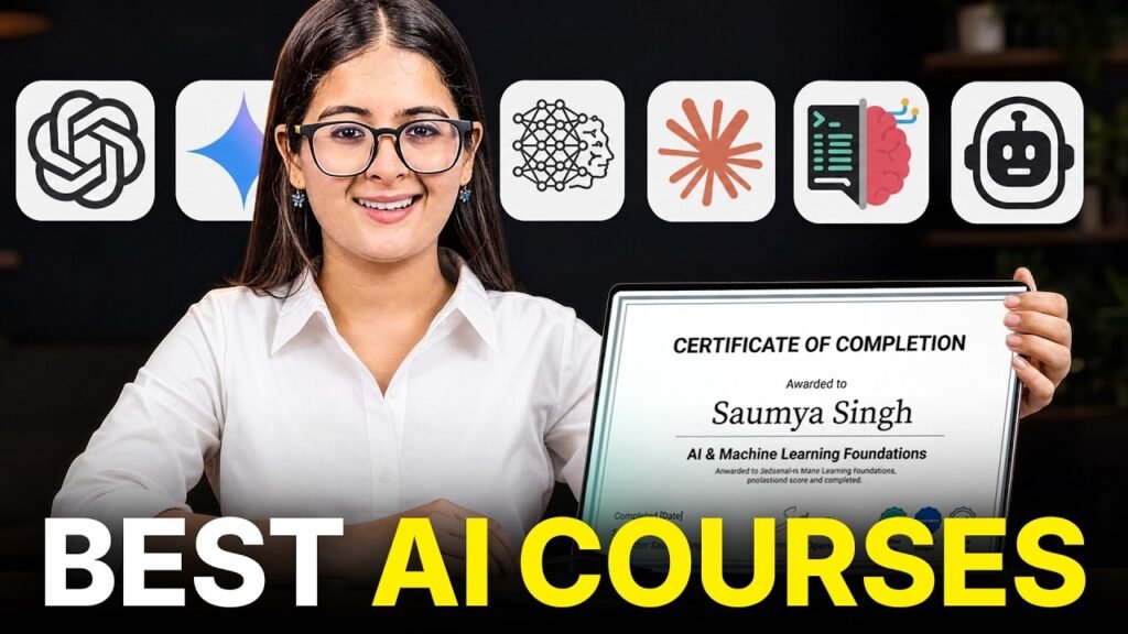 20+ AI Courses Reviewed | 5 Best Courses to Start Your AI Career in 2026